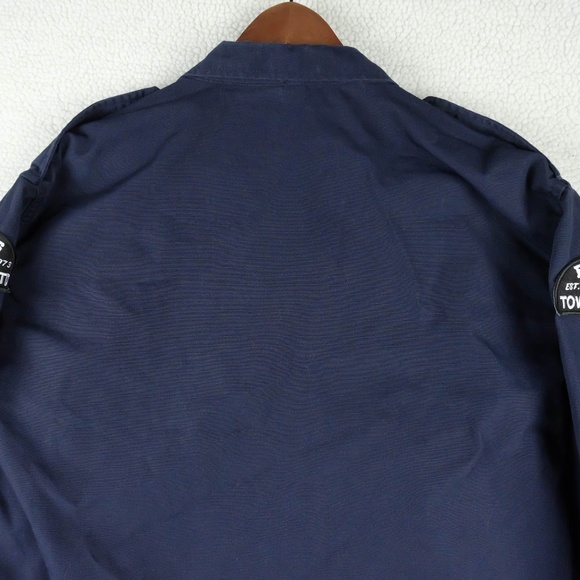 Propper Button Up Shirt Mens Extra Large Navy Blue Long Sleeve Rip Stop Workwear - Picture 6 of 9